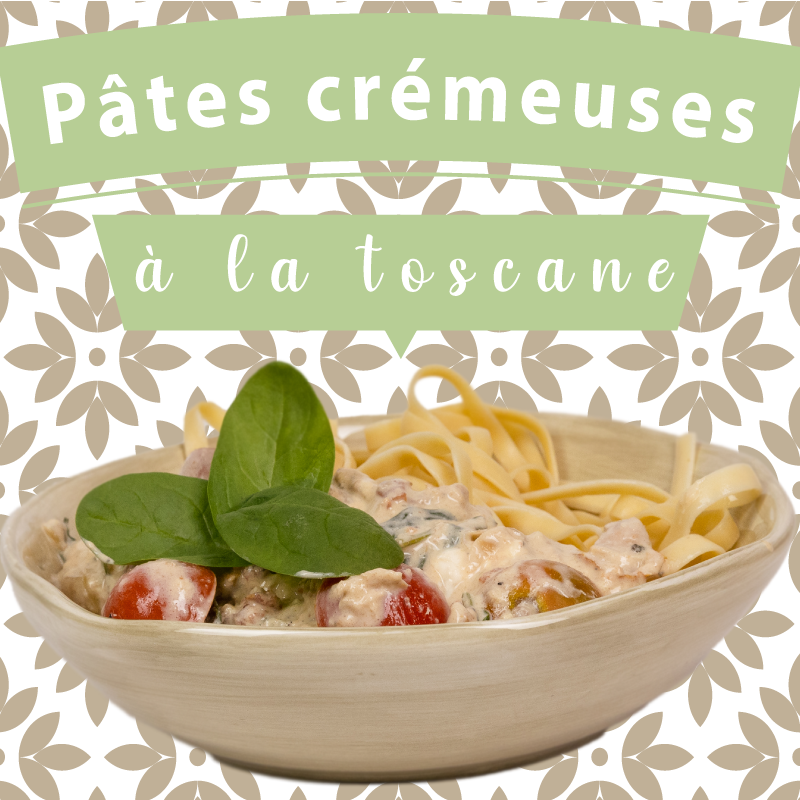Pâtes à la Toscane - 5 ingredients 15 minutes